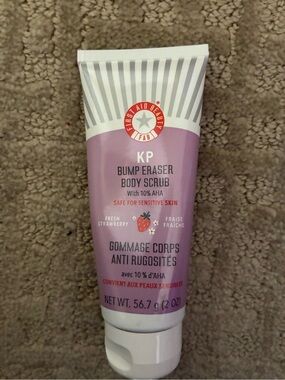 First Aid Beauty KP Bump Eraser Body Scrub 2oz in fresh strawberry